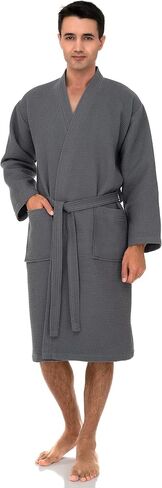 TowelSelections Men’s Waffle Bathrobe Lightweight Spa Kimono Bath Robe in Saudi Arabia