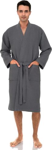 TowelSelections Men’s Waffle Bathrobe Lightweight Spa Kimono Bath Robe in Saudi Arabia