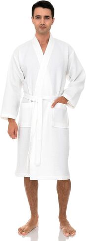 TowelSelections Men’s Waffle Bathrobe Lightweight Spa Kimono Bath Robe in Saudi Arabia