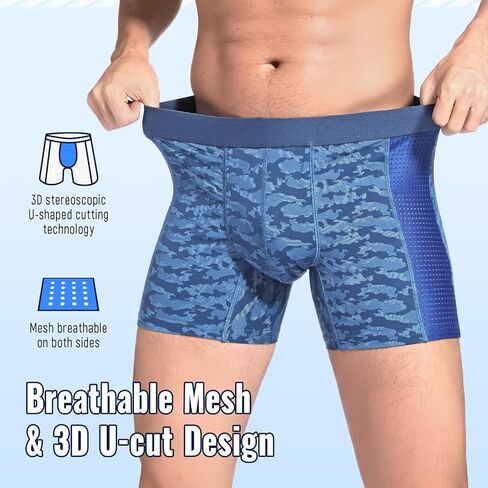 Incontinence Underwear for Men Washable Mens Incontinence Underwear for Bladder Leakage 80ML Breathable Reusable Leak Proof Underwear for Men Incontinence Boxer Briefs 2 PACK, Small in Kuwait