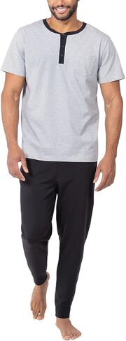 Pajamagram Mens خفيفة الوزن السراويل السراويل Pants Pajama - 100 ٪ مجموعات القطن PJ in Kuwait