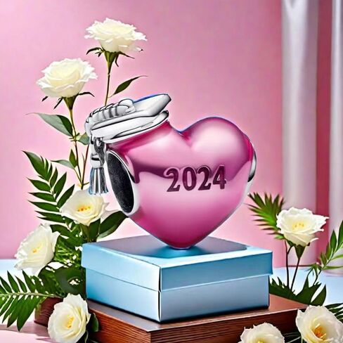 2025 Graduation Cap Charms Owls Bead Compatible for Bracelets Heart Jewellery for Women in Saudi Arabia