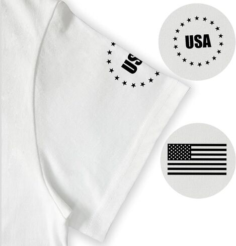 4th of July Shirts Men:USA American Flag Patriotic Independence Day Higher Quality Short Sleeve T-Shirt in Saudi Arabia