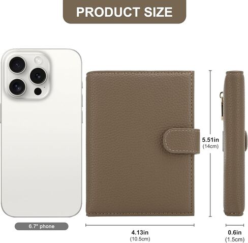 DOB SECHS RFID Passport Holder Wallet for Travel Women Slim Leather Passport Cover Wallet with Card Holders SIM Slots, Zippered Coin Pocket, Small Travel Accessories Organizer Pouch Bag, Red in Kuwait