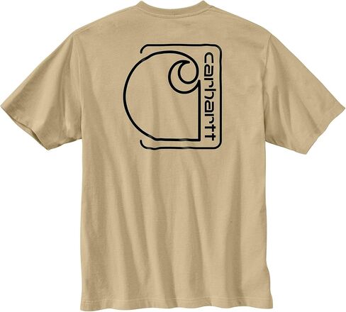 Carhartt Men's Relaxed Fit Lightweight Short-Sleeve Pocket C Graphic T-Shirt in Saudi Arabia