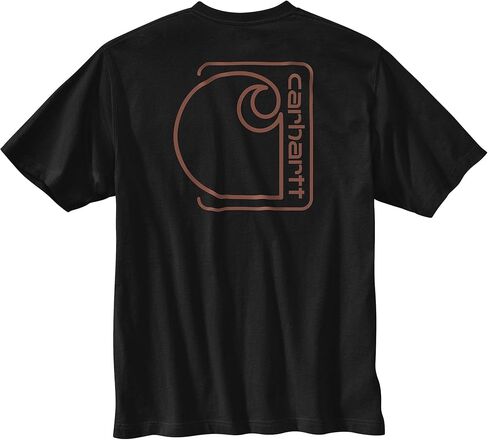 Carhartt Men's Relaxed Fit Lightweight Short-Sleeve Pocket C Graphic T-Shirt in Saudi Arabia
