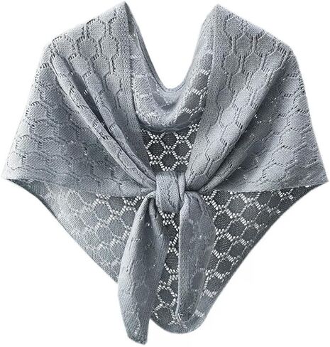 Women's Shawl Hollow Knitted Poncho Cape Scarf Pashmina Shawls in Saudi Arabia