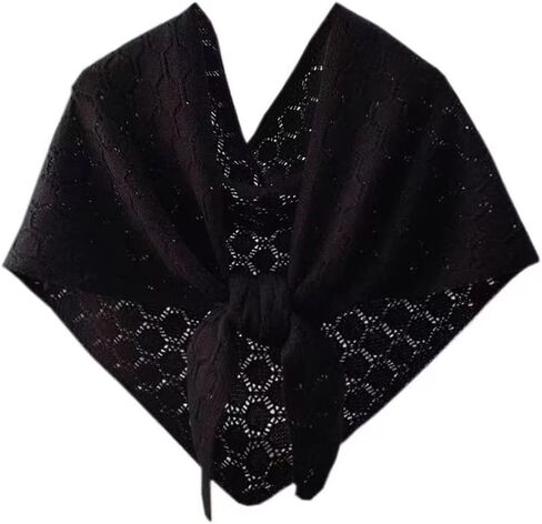 Women's Shawl Hollow Knitted Poncho Cape Scarf Pashmina Shawls in Saudi Arabia