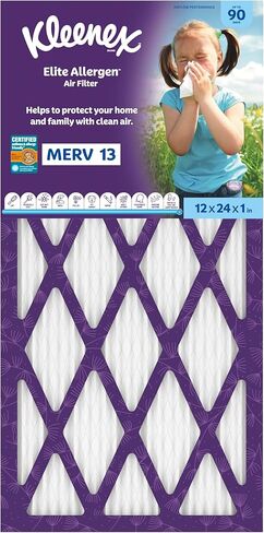 Kleenex Elite Allergen Air Filter 16x25x1 Inches - 13 MERV RATING (2-Pack) in Kuwait