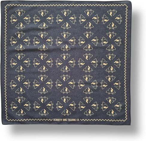 SCRUFFY DOG Novelty Designer Bandana for Men and Women, 22" x 22", 100% Cotton Neckerchief, Unique Dog Designs in Kuwait