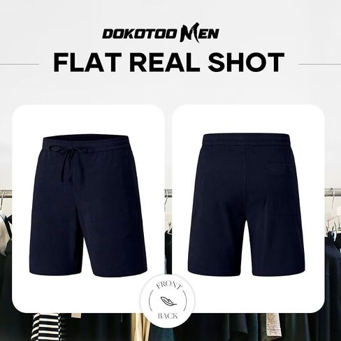 Men's Casual 7" Shorts Summer Beach Corduroy Shorts Lightweight Drawstring Elastic Waist Shorts with Pockets in Saudi Arabia