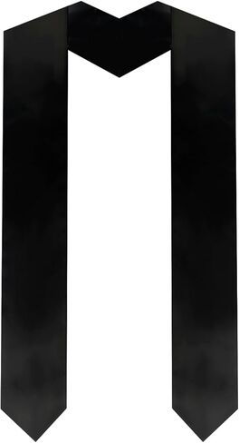 Gvhntk Unisex Plain Graduation Stole Honor Satin Sash Adult Students 60" Long in Saudi Arabia