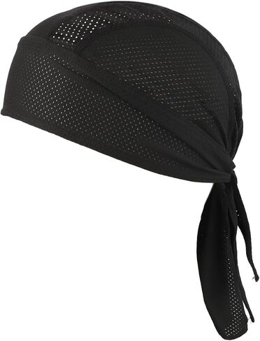 Beanie Hat Quick Dry Breathable Mesh Sweat Wicking Skull Cap Bandana Helmet Liner Headpiece Motorcycle Head Wrap 3PCS in Saudi Arabia