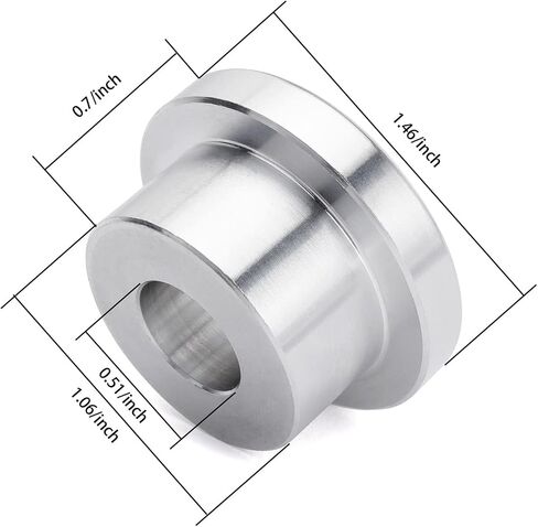 Solid Billet Handlebar Riser Bushings, Stabilizer Bar Bushing for Harley Softail Dyna FXR FX Sportster 1984-2016 (Black) in Saudi Arabia