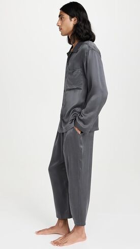Lunya Men's Washable Silk Pajamas for Men - Men's Sleepwear - Multiple Color Options - Size S-XXL in Kuwait