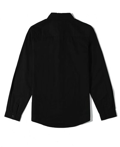 Tronjori Boys Long Sleeve Button Down Cotton Casual Shirt Dress Shirt School Uniform in Kuwait