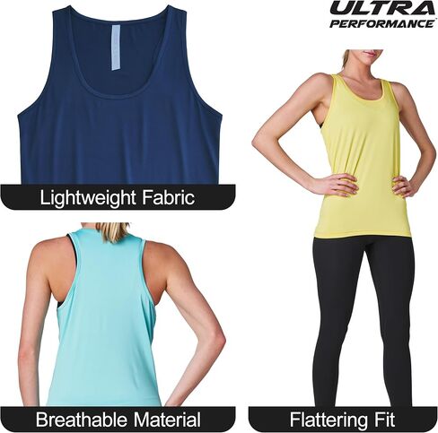 فائق الأداء Womens Athletic Orching Tank Tops 4 Pack Women's Running قمصان غير رسمية لدبابات الصالة الرياضية in Kuwait