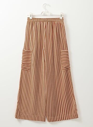 EVALESS Women Palazzo Pants Summer Casual Wide Leg High Waist Lounge Flowy Beach Striped Trousers Travel Vacation Outfits in Saudi Arabia
