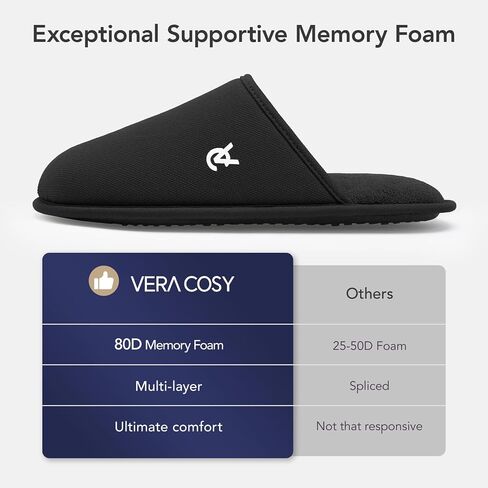 VeraCosy Mens Knitted Scottish Slippers with Soft Memory Foam Non Slip Indoor Rubber Sole in Kuwait