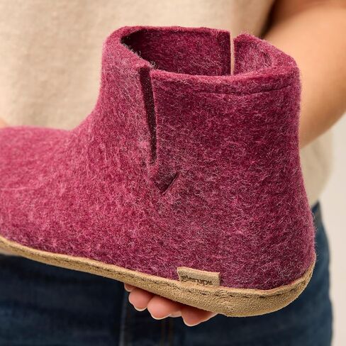 Glerups 100% quality wool mix Slipper with leather sole - Unisex Slip-on in Saudi Arabia