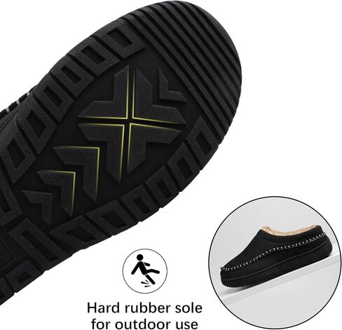 Mixin Mens Slippers Indoor Outdoor Memory Foam Warm Fuzzy Fluffy Comfy House Shoes anti slip moccasin slippers in Kuwait