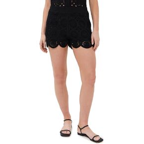LE BOP Women's Crochet Shorts