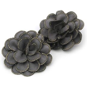 Removable Wedding Shoes with Flower Rhinestone 3D Rose Decorative Buckle