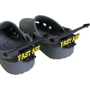 سحر جناح المفسد للتماسيح ، ومفسدين ASF Fast Fast for Crocs ، وسباق السيارات الملحقات للتماسيح ، ومفسد الأحذية للتماسيح ، وسحر أحذية المفسد-حزمة أحذية أنيقة 2 عبوة