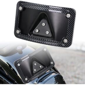 3149 ترقية لوحة ترخيص منحنية مع إطار متوافق مع Harley Davidson 3 Hole Mount (ألياف الكربون)