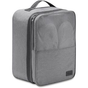 Shoe Bags for Travel, Holds 3 Pairs Shoes Storage Organizer Large Portable Pouch Made with Eco Friendly RPET Waterproof Durable Fiber (Beige)