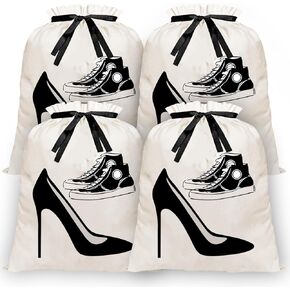 ​4 Pack Shoe Bags for Travel Women,Shoe Bags for Travel,Shoe Travel Bags for Packing,Packing Bags for Suitcases,Shoe Travel Bag,Packing Bags for Suitcases