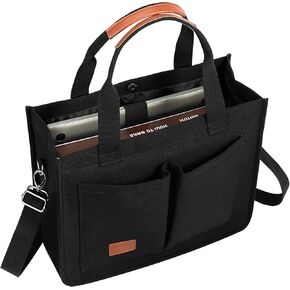 Voova Large Canvas Tote Bag for Women, Womens Laptop Work Bags Crossbody Purse Handbag Shoulder Travel Messenger Totes