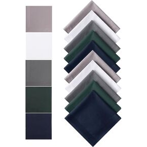 Greatee Greatee 100 ٪ Cotton Men's ClankerChierfs Solid Color Clankkerchief للرجال لينة ناعمة من الرجال المتنوعة