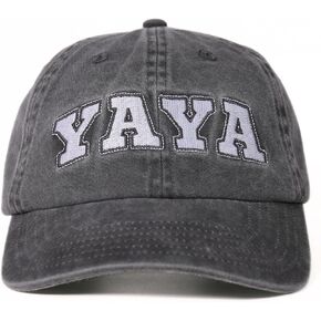 InnoBeta Yaya Gifts Cap for Grandma, Funny Adjustable Embroidered Hat Gifts for Birthday, Christmas, Grey