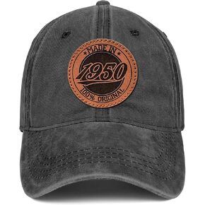 75th Birthday Gifts for Men Women 75 Year Old Gifts 1950 Birthday Vintage Hat 100% Cotton Baseball Cap