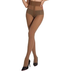 Sturdy Long-Lasting Tights for Women,Durable T-Crotch 40D Semi Sheer Pantyhose,High Waist Reinforced Toes in Saudi Arabia