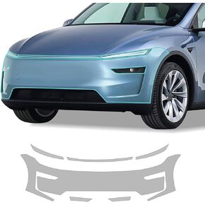 Precut Paint Prestrection Film 8.5 Mil TPU PPF لعام 2025 Tesla Model Y Juniper Clear Car HD Scratch Excloy (المصابيح الأمامية + Foglights)