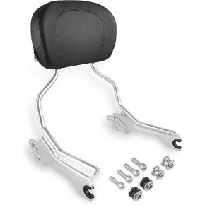Detachable Gloss Black Passenger Backrest Sissy Bar with Pad & Docking Hardware Kit, Quick-Release, Compatible with 2018-UP Harley Softail Fat Boy, Breakout FLFB, FLFBS, FXBR, FXBRS 114 in Saudi Arabia