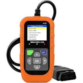 V119 OBD2 Scanner Code Reader, Check Engine Light Diagnostic Tool, Car Voltage Tester for Vehicles Since 1996