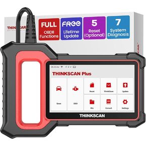 ماسحة ThinkCar OBD2 ، ThinkScan Plus S7 ABS ، SRS ، ECM ، TCM ، BCM ، AC ، IC System Diagnostic Scan Tool مع 5 خيارات خدمات خاصة ، قم بتغطية 94 Car Brands Coder ، FCA Autoauth ، تحديث لاسلكي