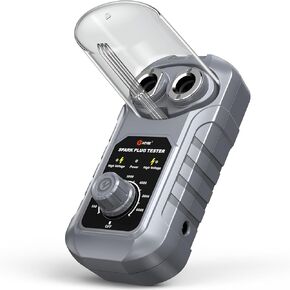 kzyee ks40 scip slug tester ، 0-6000 دورة في الدقيقة قابلة للتعديل تردد العمل ، اختبار لفائف الإشعال المحرك ، أداة اختبار شرارة السيارات/الدراجات النارية ، اختبار ثنائي المنفذ لجميع مقابس شرارة البنزين 12 فولت