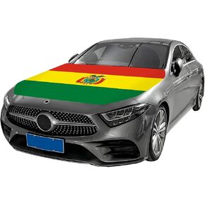 غطاء علبة هود - 63 × 47 في غطاء محرك السيارة ، علم الولايات المتحدة الأمريكية لتصميم السيارات ، النسيج المرن المتين يناسب معظم السيارات ، بيك آب ، محرك سيارات الدفع الرباعي in Kuwait