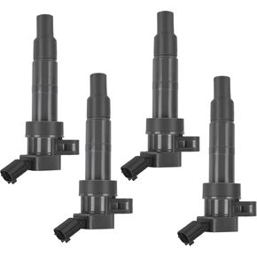 Coil Coil Pack uf611 متوافق مع Kia 2009 Borrego Sorento Forte Koup 2.0L L4 Optima Sportage Hyundai Sonata Santa 2012-2014 Genesis ، Packs Coil Bappons uf647 27300-3f100 مجموعة من 4