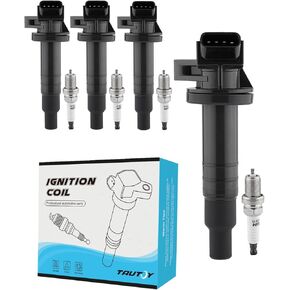 UF247 Ignition Coil 4503 Spark Plug For Toyota Celica 2000-2005,Corolla 1999-2008,Matrix 2003-2008,Mr2 Spyder 2000-2005,For Chevy Prizm 1999-2002,For Pontiac Vibe 2003-2008 1.8L L4,Set Of 4