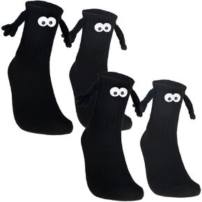 Holding Hands Socks Funny Magnetic Suction 3D Doll Socks Birthday Christmas Gifts for Valentines Him and Her