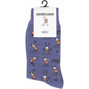 SHANKITGOLF Golf Socks Funny Golf Gift Flustered Golfer Funny Gift For Men One Size Fits Most Size 9-13