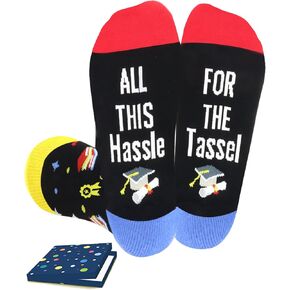 Graduation Gifts for Him and Her - Graduation Socks Class of 2025 College High School 8th Grade Masters Degree Cool Gifts for Graduates