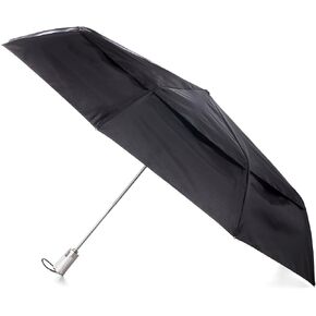 totes Men's One-touch Auto Open Close Vented Canopy Umbrella One Size / Black