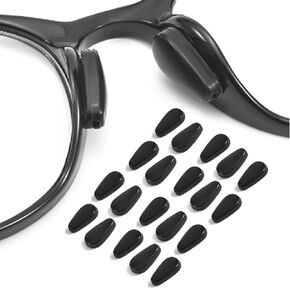 Eyeglass Nose Pads, Adhesive Anti Slip Eyeglasses Nose Grips with Airbag,3.2mm Thickness for Eyeglasses Reading Glasses,5 Pairs,Transparent
