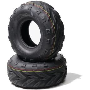 20x7-8 ATV Tires (Pack of 2, Tubeless) - 4-Ply Durable AII-Surface Tire for Sport ATV/UTV & Go Karts, Superior Traction, Smooth Ride, Ideal for Off-Road, Trail, Rock & Desert Adventures